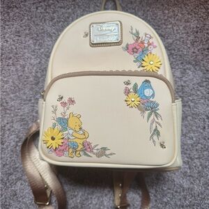 Loungefly Cream Floral Winnie the Pooh Backpack